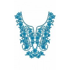 8855 Neck Embroidery Design