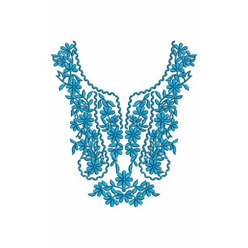 8855 Neck Embroidery Design