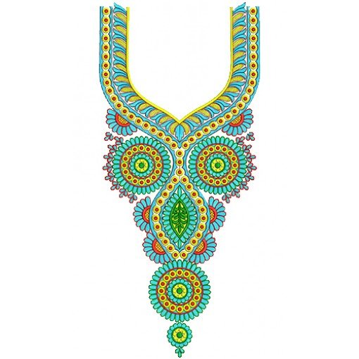 8857 Neck Embbrooidery Design