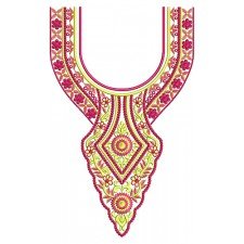 8858 Neck Embbrooidery Design