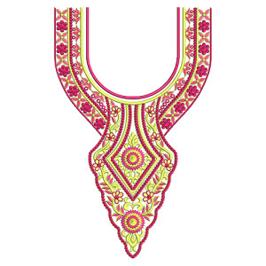 8858 Neck Embbrooidery Design