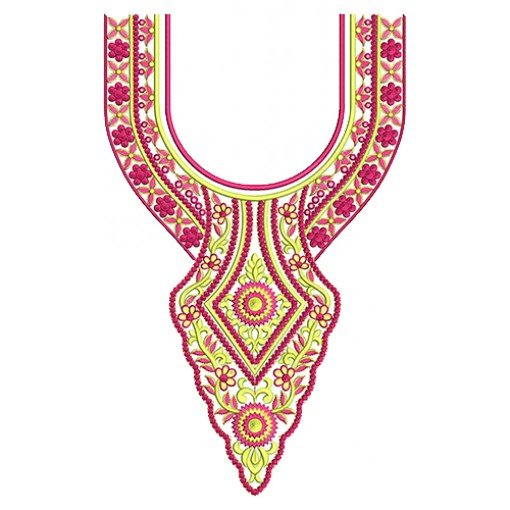 8858 Neck Embbrooidery Design