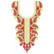 8859 Neck Embroidery Design