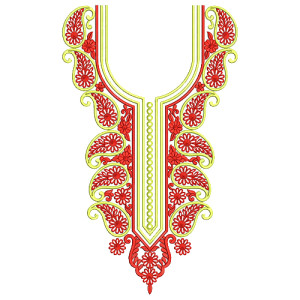 8859 Neck Embroidery Design