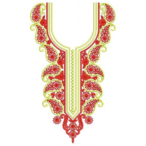 8859 Neck Embroidery Design