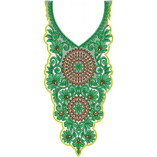 8869 Neck Embbrooidery Design