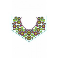 Bold Dress Neck Embroidery Design
