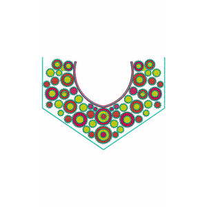 Bold Dress Neck Embroidery Design