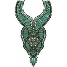 9152 Neck Embroidery Design
