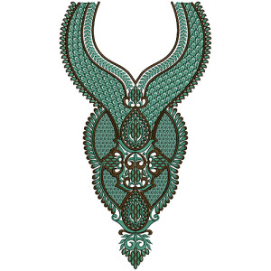 9152 Neck Embroidery Design