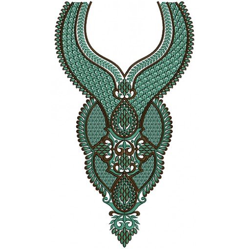 9152 Neck Embroidery Design
