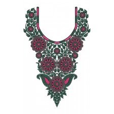 9153 Neck Embroidery Design