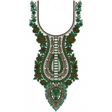 9155 Neck Embroidery Design