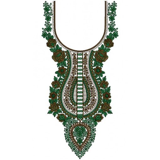 9155 Neck Embroidery Design