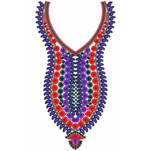 9156 Neck Embroidery Design
