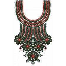 9157 Neck Embroidery Design