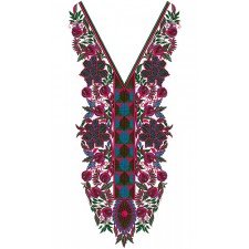 9284 Neck Embroidery Design