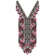 9285 Neck Embroidery Design