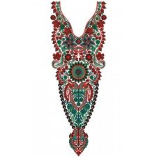 9287 Neck Embroidery Design