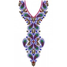9289 Neck Embroidery Design