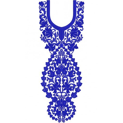 9320 Neck Embroidery Design
