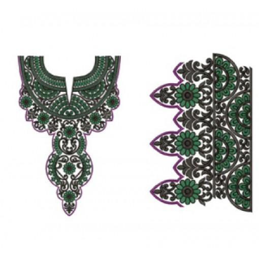 9323 Neck Embroidery Design 9323 Neck Embroidery Design