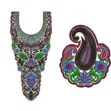 9324 Neck Embroidery Design 9324 Neck Embroidery Design