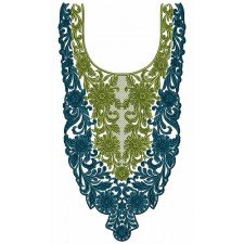 9327 Neck Embroidery Design