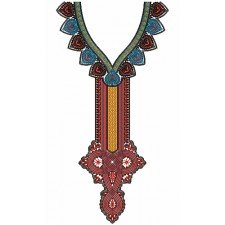 9329 Neck Embroidery Design