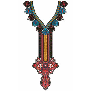 9329 Neck Embroidery Design