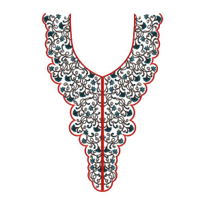 9330 Neck Embroidery Design