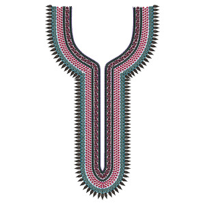 9333 Neck Embroidery Design