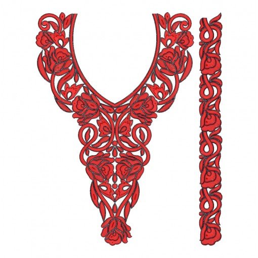 9337 Neck Embroidery Design 9337 Neck Embroidery Design