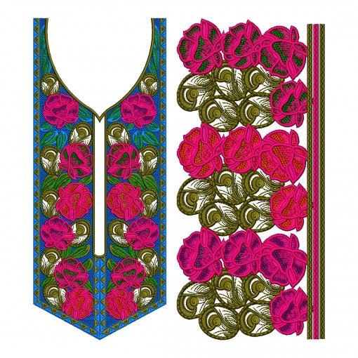9341 Neck Embroidery Design 9341 Neck Embroidery Design