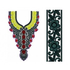 9345 Neck Embroidery Design 9345 Neck Embroidery Design