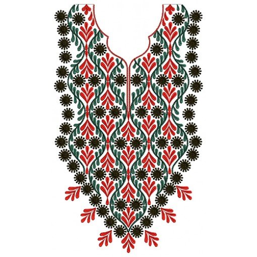 9430 Neck Embroidery Design