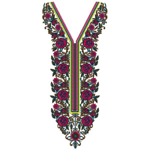 9431 Neck Embroidery Design