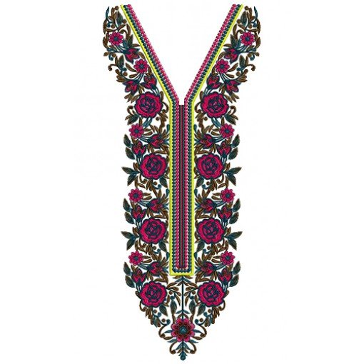 9431 Neck Embroidery Design