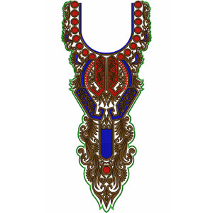 9486 Neck Embroidery Design