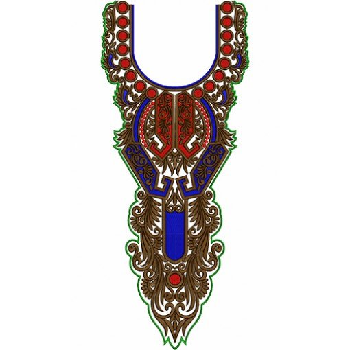 9486 Neck Embroidery Design