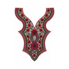 9544 Neck Embroidery Design