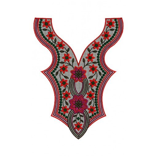 9544 Neck Embroidery Design