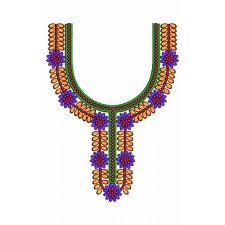 9546 Neck Embroidery Design