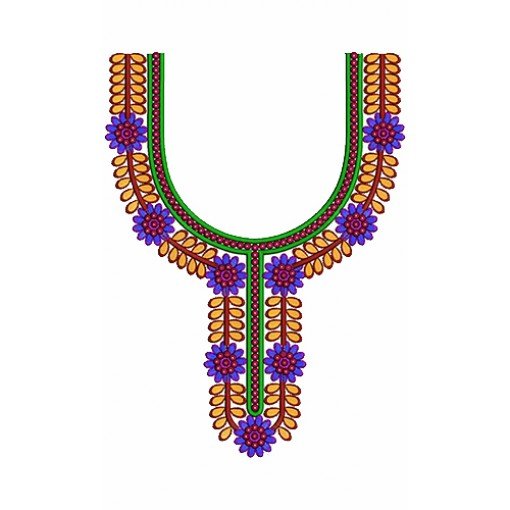 9546 Neck Embroidery Design
