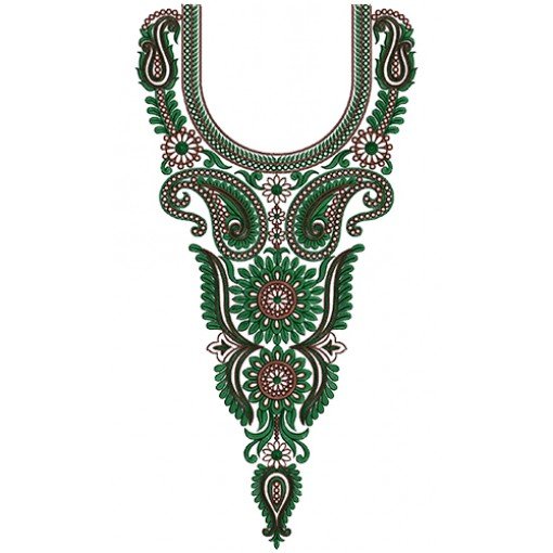 9548 Neck Embroidery Design