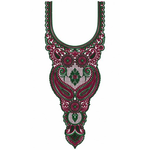 9630 Neck Embroidery Design