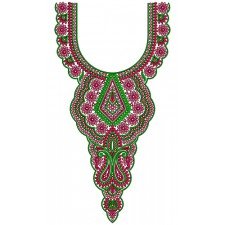 9632 Neck Embroidery Design