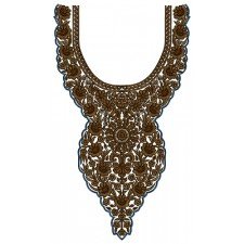 9723 Neck Embroidery Design