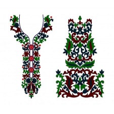 9724 Neck Embroidery Design 9724 Neck Embroidery Design