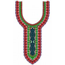 9726 Neck Embroidery Design